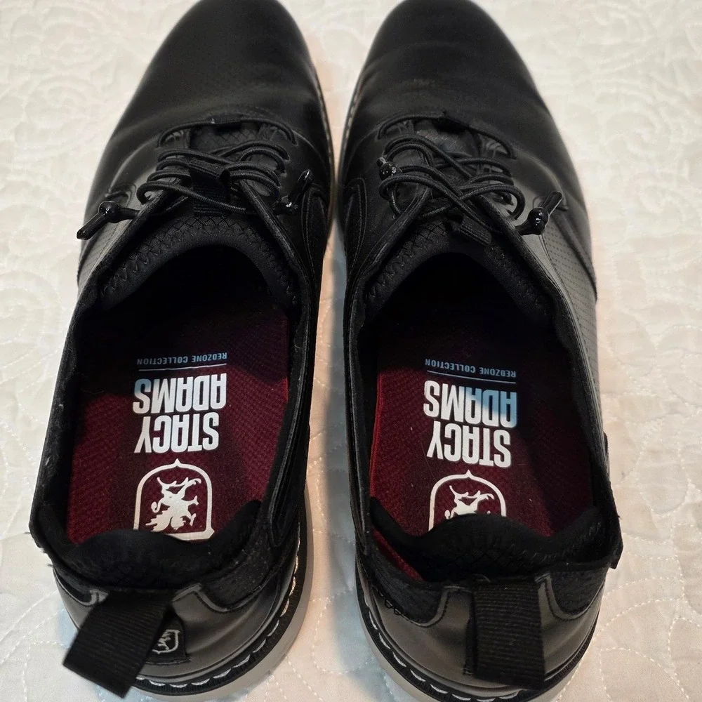 Stacy Adams Sync Plain Toe Shoes‎ Black Size 10.5 Dress Sneaker Casual Workwear